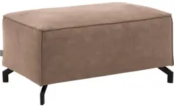 Goossens hocker calvin bruin micro leer - 8190107-627-01