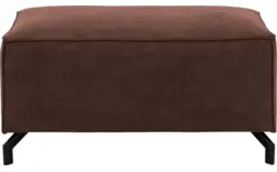 Goossens hocker calvin bruin micro leer - 8190107-631-01