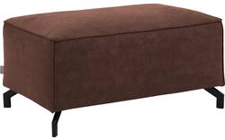 Goossens hocker calvin bruin micro leer - 8190107-631-02