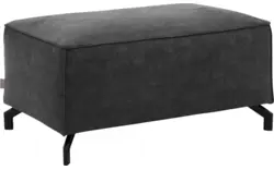 Goossens hocker calvin grijs micro leer - 8190107-634-01
