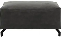 Goossens hocker calvin grijs micro leer - 8190107-635-01