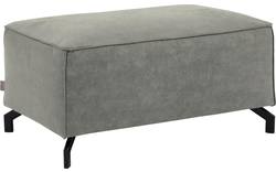 Goossens hocker calvin grijs micro leer - 8190107-636-02