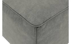 Goossens hocker calvin grijs micro leer - 8190107-636-01