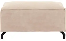 Goossens hocker calvin beige micro leer - 8190107-637-01