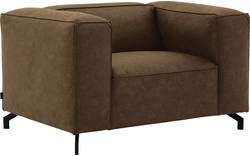 Goossens loveseat calvin groen micro leer - 8190113-626-02