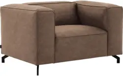Goossens loveseat calvin bruin micro leer - 8190113-627-01