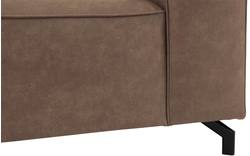 Goossens loveseat calvin bruin micro leer - 8190113-627-01
