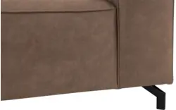 Goossens loveseat calvin bruin micro leer - 8190113-627-01