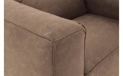 Goossens loveseat calvin bruin micro leer - 8190113-627-01