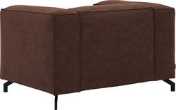 Goossens loveseat calvin bruin micro leer - 8190113-631-01