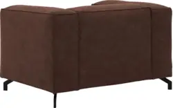 Goossens loveseat calvin bruin micro leer - 8190113-631-01