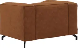 Goossens loveseat calvin bruin micro leer - 8190113-633-01