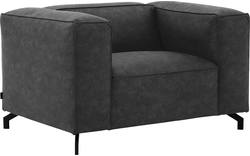 Goossens loveseat calvin grijs micro leer - 8190113-634-02