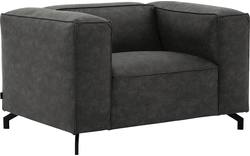 Goossens loveseat calvin grijs micro leer - 8190113-635-02