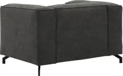 Goossens loveseat calvin grijs micro leer - 8190113-635-01