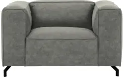 Goossens loveseat calvin grijs micro leer - 8190113-636-01