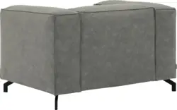 Goossens loveseat calvin grijs micro leer - 8190113-636-01