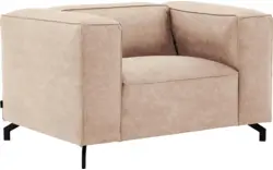 Goossens loveseat calvin beige micro leer - 8190113-637-01