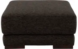 Stof grof geweven chocoladebruin
