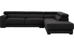 Goossens hoekbank nora grijs stof - 8190123-204-01