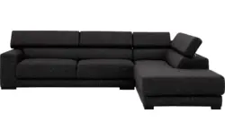 Goossens hoekbank nora grijs stof - 8190123-204-01