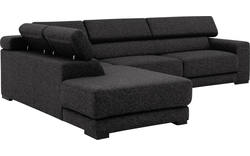 Goossens hoekbank nora grijs stof - 8190123-204-01-gespiegeld