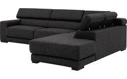 Goossens hoekbank nora grijs stof - 8190123-204-01
