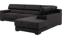 Goossens hoekbank nora grijs stof - 8190123-204-01