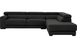 Goossens hoekbank nora grijs stof - 8190123-205-01