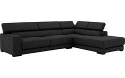 Goossens hoekbank nora grijs stof - 8190123-205-01