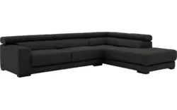 Goossens hoekbank nora grijs stof - 8190123-205-01
