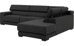 Goossens hoekbank nora grijs stof - 8190123-205-01