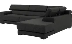 Goossens hoekbank nora grijs stof - 8190123-205-01