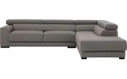Goossens hoekbank nora grijs stof - 8190123-207-01