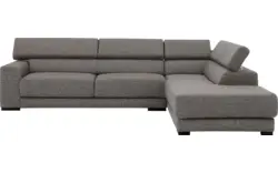 Goossens hoekbank nora grijs stof - 8190123-207-01
