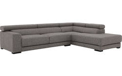 Goossens hoekbank nora grijs stof - 8190123-207-01
