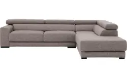 Goossens hoekbank nora grijs stof - 8190123-208-01