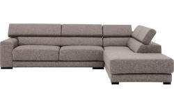 Goossens hoekbank nora grijs stof - 8190123-208-02