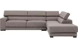 Goossens hoekbank nora grijs stof - 8190123-208-01