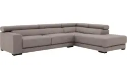 Goossens hoekbank nora grijs stof - 8190123-208-01