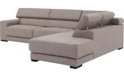 Goossens hoekbank nora grijs stof - 8190123-208-01