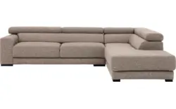 Goossens hoekbank nora beige stof - 8190123-209-01