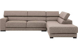 Goossens hoekbank nora beige stof - 8190123-209-02