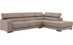 Goossens hoekbank nora beige stof - 8190123-209-01