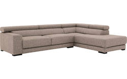 Goossens hoekbank nora beige stof - 8190123-209-01