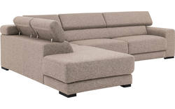 Goossens hoekbank nora beige stof - 8190123-209-01-gespiegeld