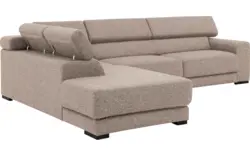 Goossens hoekbank nora beige stof - 8190123-209-01-gespiegeld