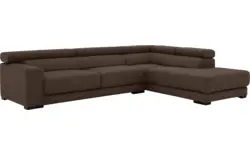 Goossens hoekbank nora bruin stof - 8190123-211-01