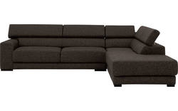 Goossens hoekbank nora bruin stof - 8190123-213-02
