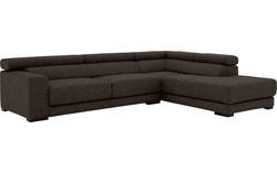 Goossens hoekbank nora bruin stof - 8190123-213-01
